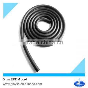 high performance flexible epdm sponge rubber 5mm rubber cord