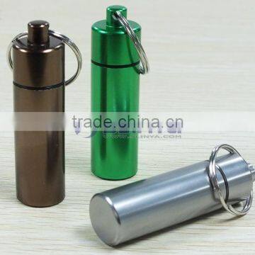 17mm Diameter Multi Function Emergency Box Pill Box Keychain Box Alumnium Box photo-5