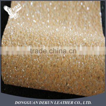Wholesale Full Stock Sequin Glitter Fabric PU Leather Glitter Leather Fabric photo-3