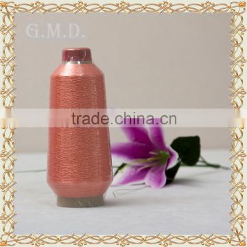 Factory Directly Supply Ms/ST Type Pink Color Hand Knitting Lurex Yarn/Metallic Yarn