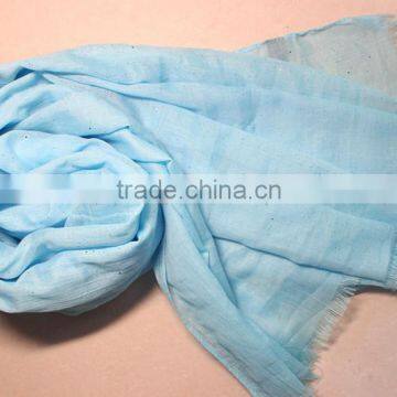 Fashionable voile pure color long scarf shawl muslim hijab scarf