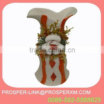 antique hand painted ceramic flower vase for decoration