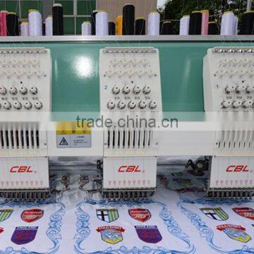 Hot sale eighteen head regular speed flat embroidery machine