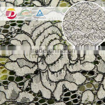 wholeale cheap high quality white cord lace fabric for sale