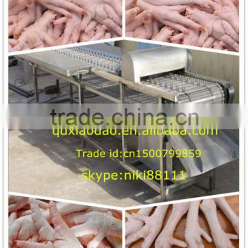 High efficiency chicken feet cutting machine,chicken process line0086-18561675957