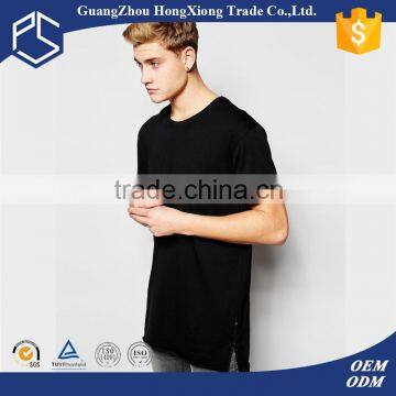 Short sleeve Guangdong manufacture mens long tail t shirt