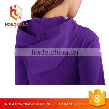 Hongxiang Multicolor Custom Women Gym Hooded Sweatshirts Sport Gym Wear for Women,velvet Sweater Slim Yoga Sweatshirts photo-2