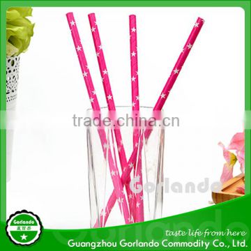 2C Stripped Paper Drinking Straws