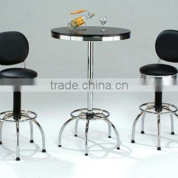 Black metal sofa bar chair bar table