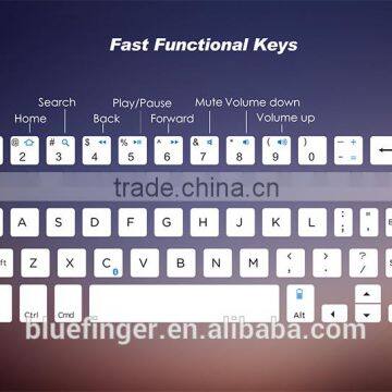 Aluminum Alloy Bluetooth Mini Folding Wireless Keyboard for Laptop and Mobile Phones photo-5