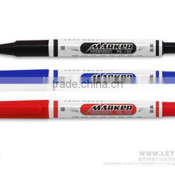 Double Head Permanent Marker Permanent Pen Permanent Marker Pen PM-130