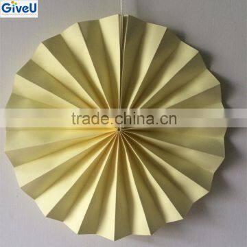 Yellow Color D20cm 90gsm Woodfree Paper Fan Paper Youjizz Com Lesbian Dildo Party