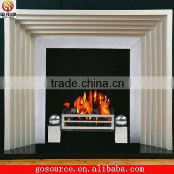 carved marble fireplace mantel