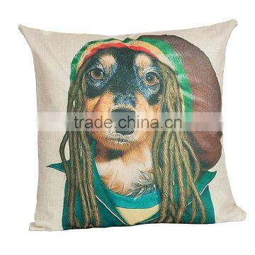 2016 Hot Sale Home Decorative Dog Oriental Custom Printing Cheap Cushion Cover photo-5