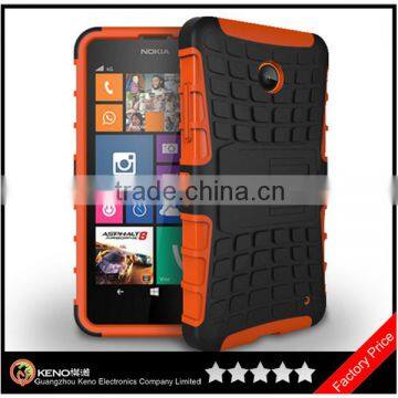 Keno For Nokia Lumia 630 /635 Armor Case, TPU+PC with Kickstand