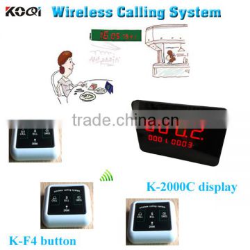 Wireless Table Buzzer Bell System Top Popular For Restaurant Display Receiver Call Bell Button Any Language Any LOGO Acceptable