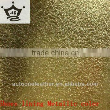 cheap metalic film shoes lining pu leather