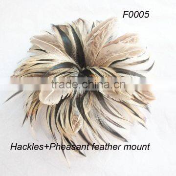 Fashion feather flower for hat trimming