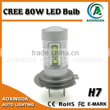 80w h7 Auto Headlight Cree Led Car Headlight