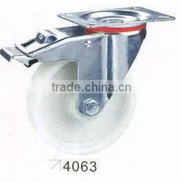 nylon caster wheel with brake