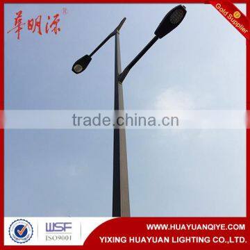 Tapered square light pole,sample street light pole with galvanization and powder coating