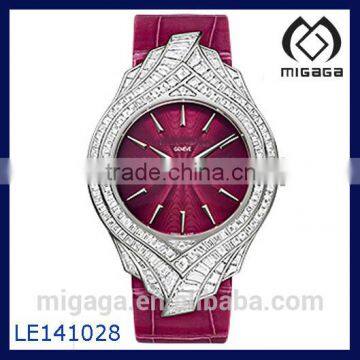 White Gold coating Ladies watch manually wound mechanical movt