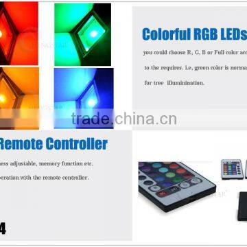 10w 20w 30w 50w Color Changing Landscape Outdoor Led Lamp Garden IR Remote , Green Remote Control Outdoor Plant Illumination Led photo-6