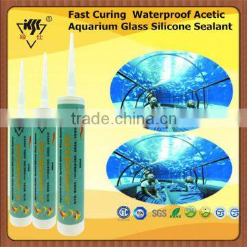 Fast Curing Waterproof Acetic Aquarium Glass Silicone Sealant