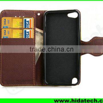 Hot selling mobile phone flip leather phone pouch for iphone 5 iphone 5s case