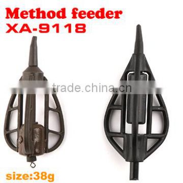 Stock available wholesale Long cast back lead carp fishing method feeder