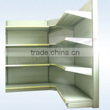 Dachang Factory High quality powder coating Perforated backed or flat backed Heavy Duty Supermarket Shelf Single Sided