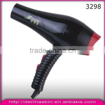 Professional Black Hot Sell AC Hair Dryer with Diffuser