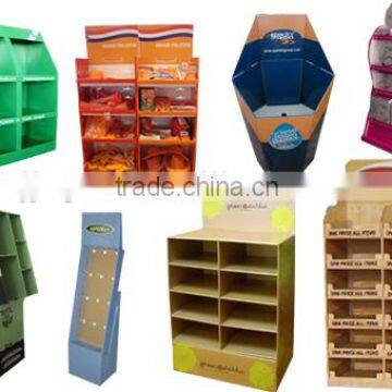 Customized Cardboard/Corrugated Floor Display Stand/Rack Supplier's Choice