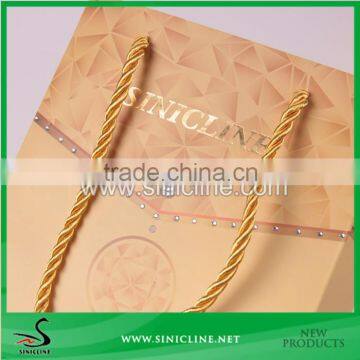 Sinicline Factory Design Handmade Quality Paper Gift Bags With Diamond