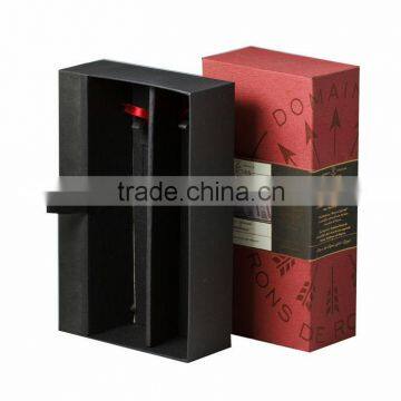 hot sale customized hard paper wine packaging box