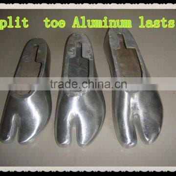 Split toe Aluminum lasts