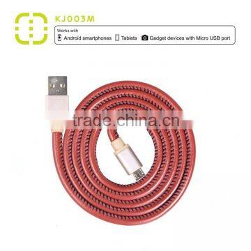 Walnut Mfi Certified Leather Cable for IPhone 6 Plus / 6 / 5S / 5C / 5 photo-3