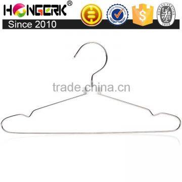 customized non slip metal stainless steel clothes hangers for skirt