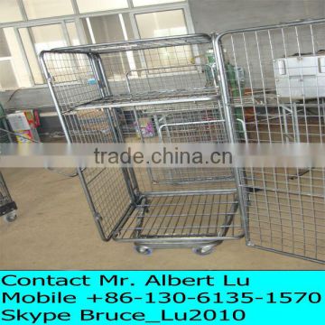 Cold Storage Three Sided Warehouse Trolley