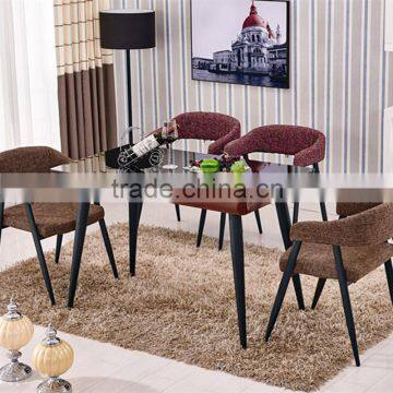 Tempered glass dining table dinette combination of stylish minimalist modern furniture