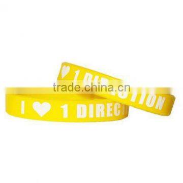 Low price and high quality subsectional silicone wristband (sw-93)