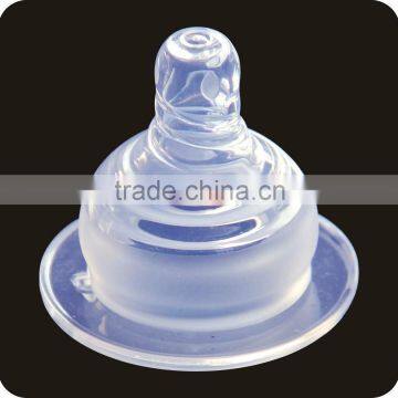 Food Grade Transparent Wide Neck Natural Nipple Silicone Baby Nipple Milk Nipple photo-4