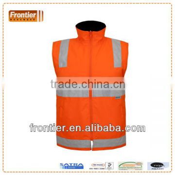 High Visibility warm vest, comply with AS/NZS 4602.1:2011 Class D/N