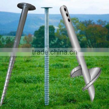 Screw pile for solar foundation