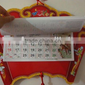 hang calender with Chinese knot