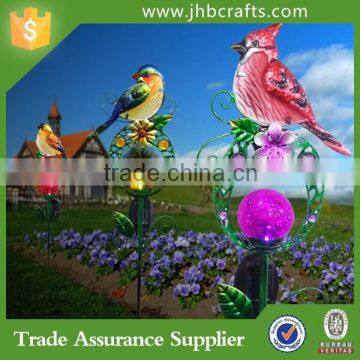 Metal Crafts With Solar Lighting Garden Decoration Wholesale