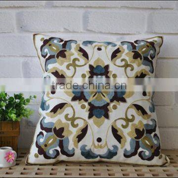 Cotton plain towel embroidered cushion covers, stock pillow covers                        
                                                Quality Choice