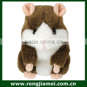 Innovative Talking hamster plush toy. voice recording hamster