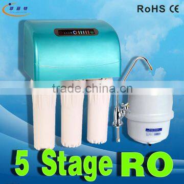 Luxury LED Display Touch Screen Control Auto-flush RO Water Purifier Under Sink 5-Stage Pure Water Filter