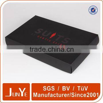 Custom Logo Black T-shirt Packaging Box Size